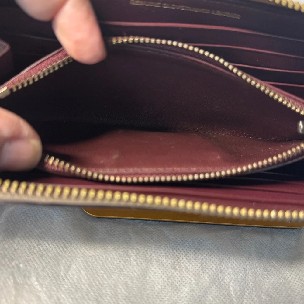 Coach Tan 1941 Link exotic phyton wallet rare multicolor leather zip around - Picture 12 of 14